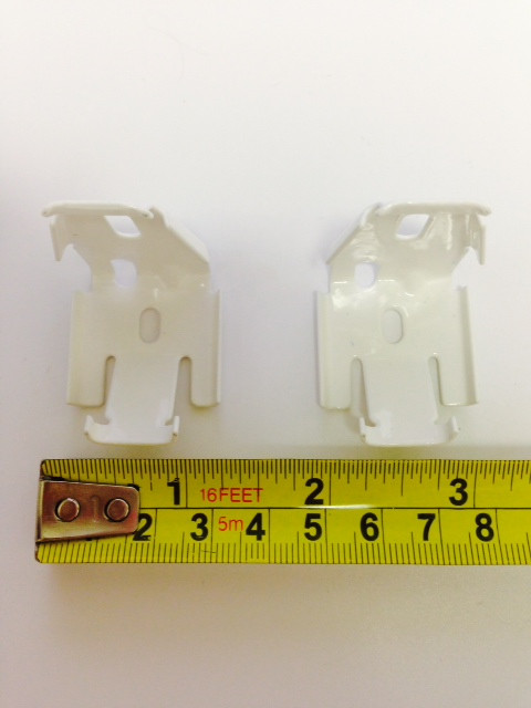 Hunter Douglas 1 Pair Shade Brackets 3/8″ 3/4″ Pleat Shades Screws Incl