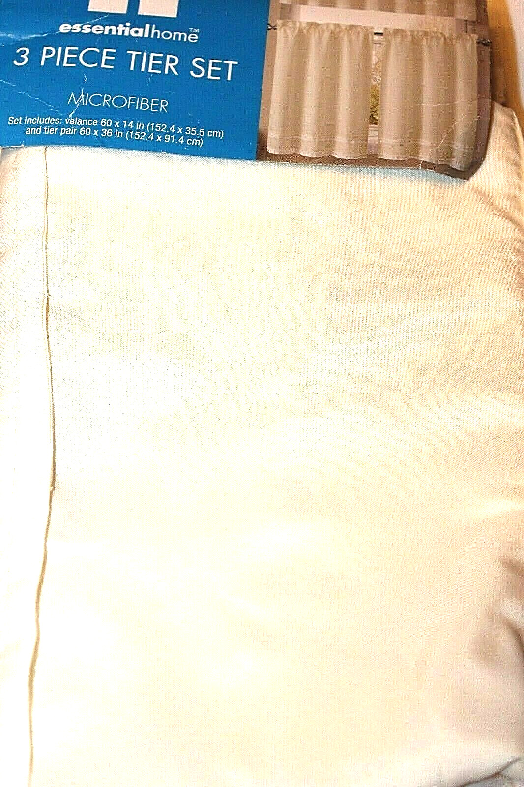 Essential Home 3-Piece Microfiber Tier Set – Ivory