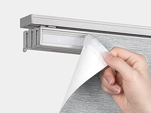 Panel Track Blinds for Sliding Doors, Light Filtering Grey | Extendable Track