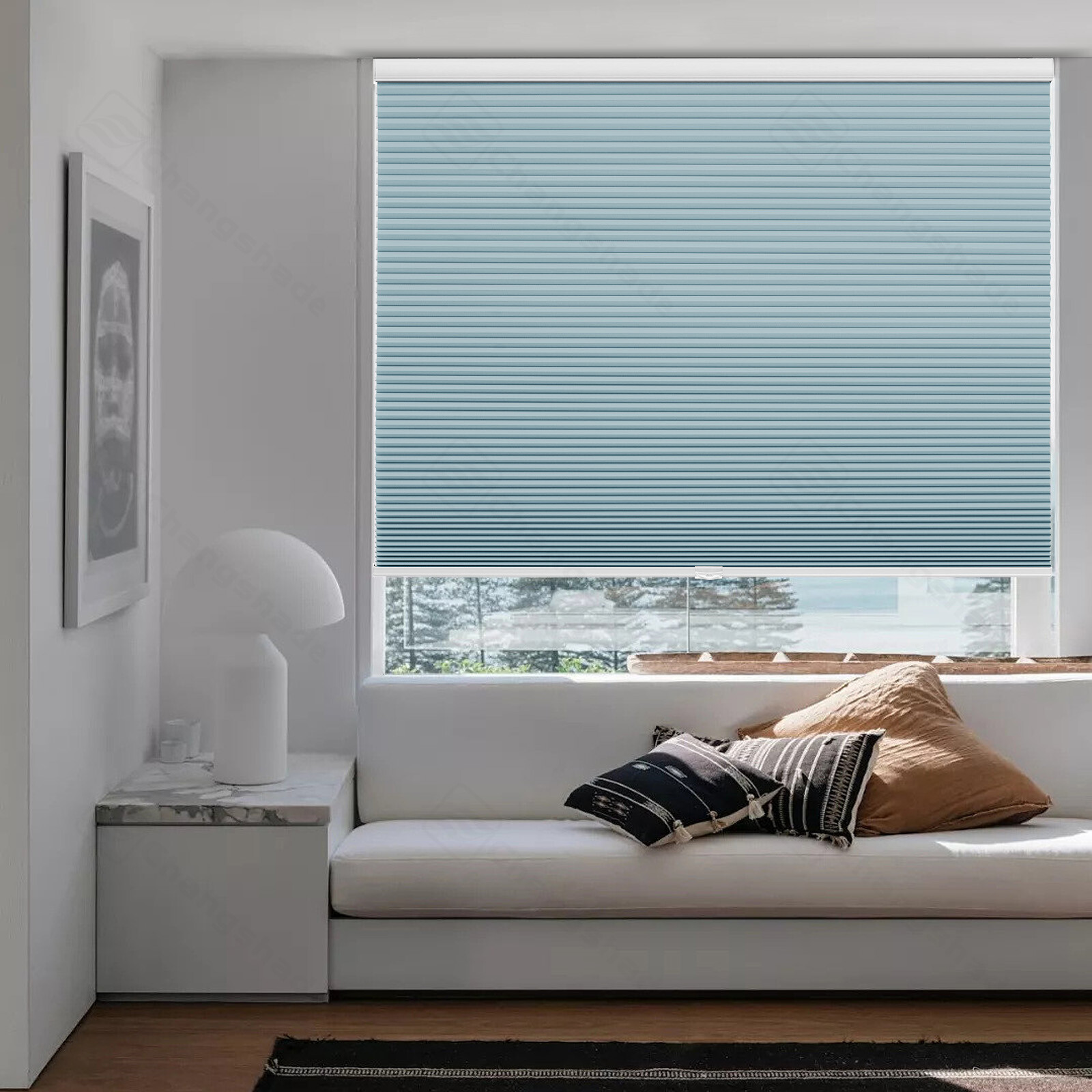 Changshade CUSTOM CUT 100% Blackout Cordless Shade 38MM Cellular Blind