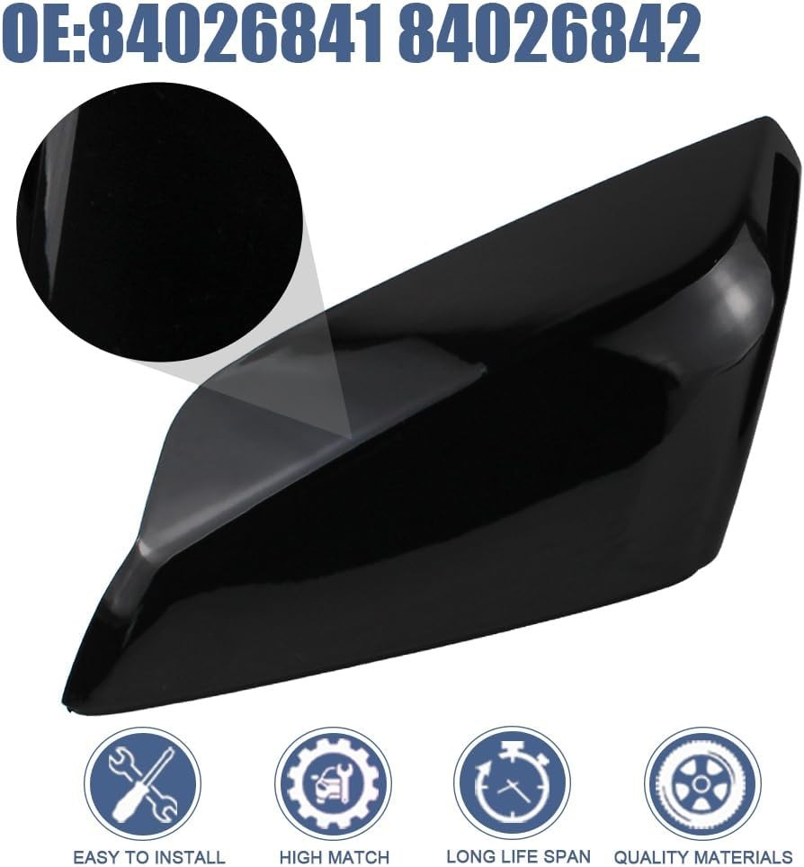 Side Mirror Cover Cap Compatible with Chevrolet Malibu 2016-2024 Replaces Drive