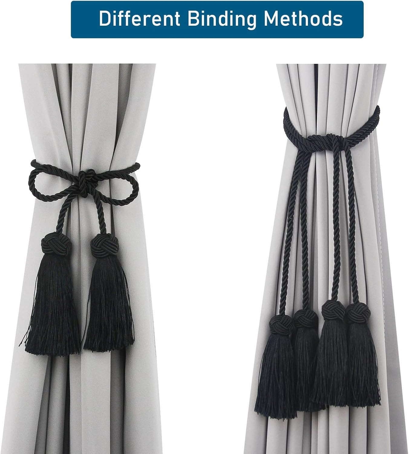 Handwoven Decorative Curtain Tiebacks for Elegant Drapes