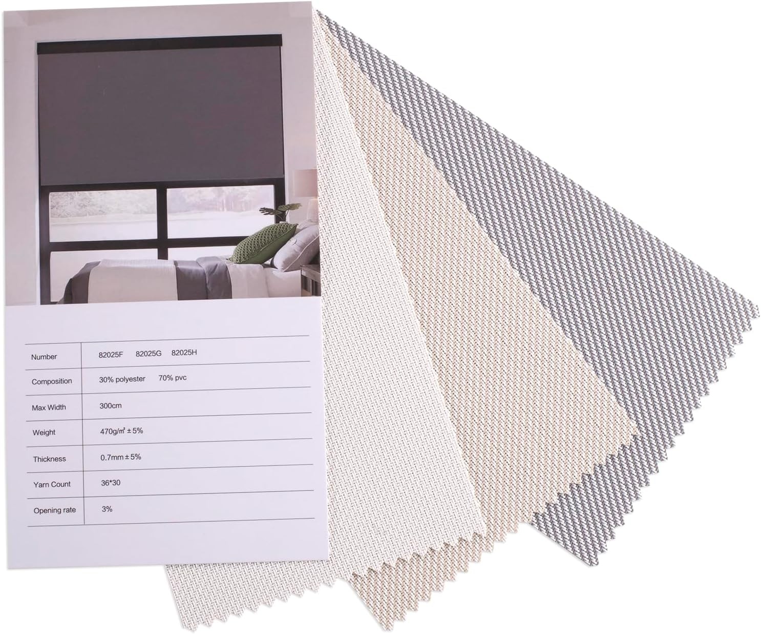 Zshine Motorized Blackout Window Blinds Customize Width (23-95 Inches) Remote
