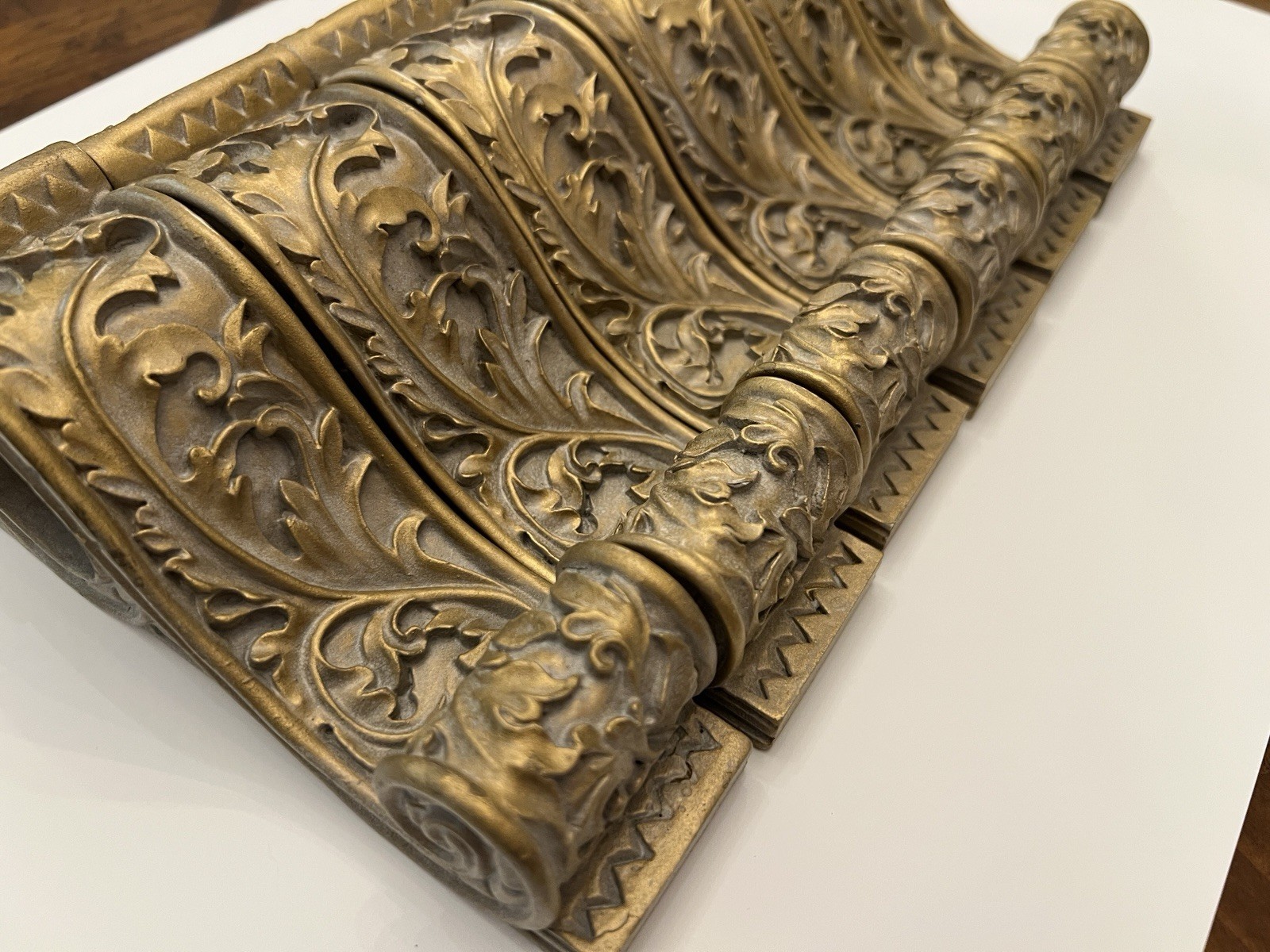 VTG Home Interiors Gold Gray Drapery Sconces Set of 3 Rod Holders Scroll Corbels