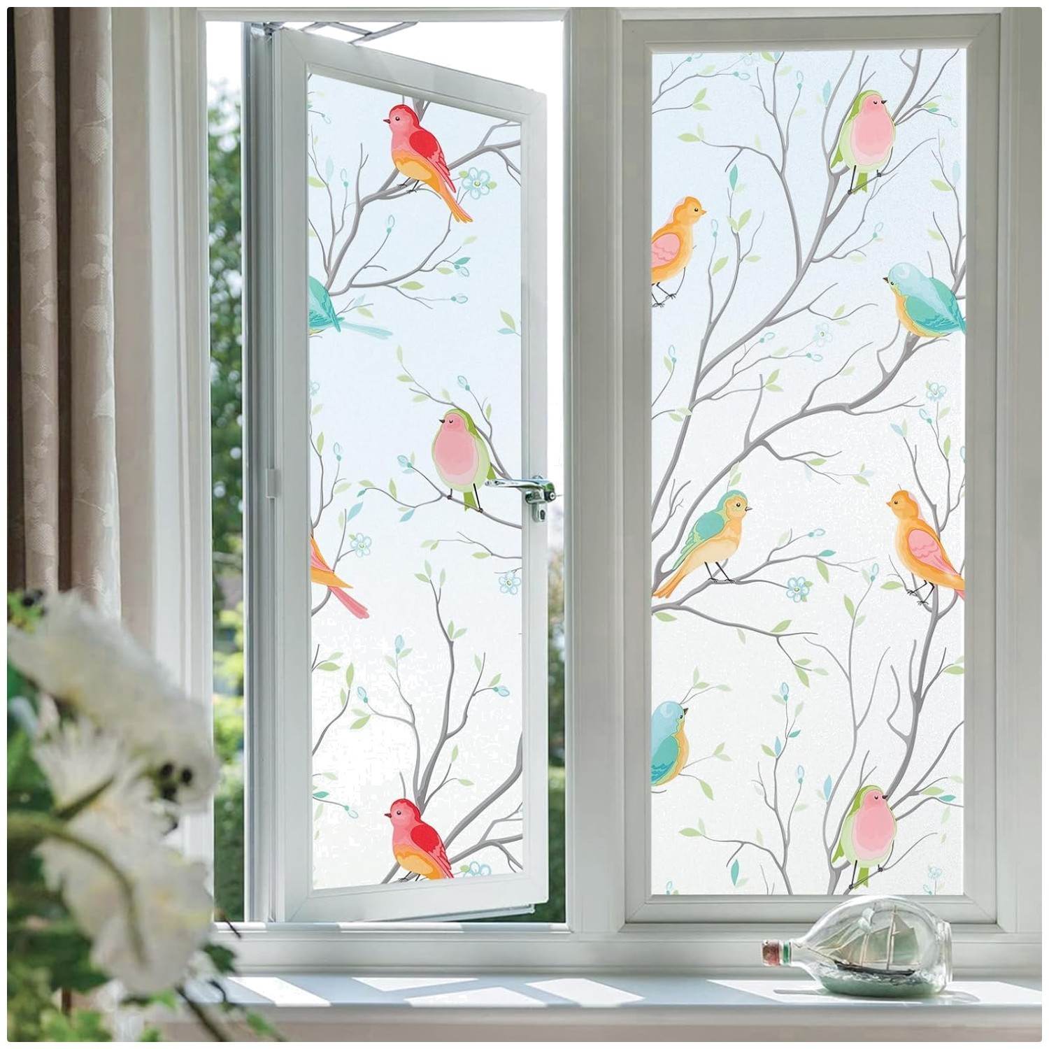 Quality Bird Design Privacy Film, 29.5″x118.1″