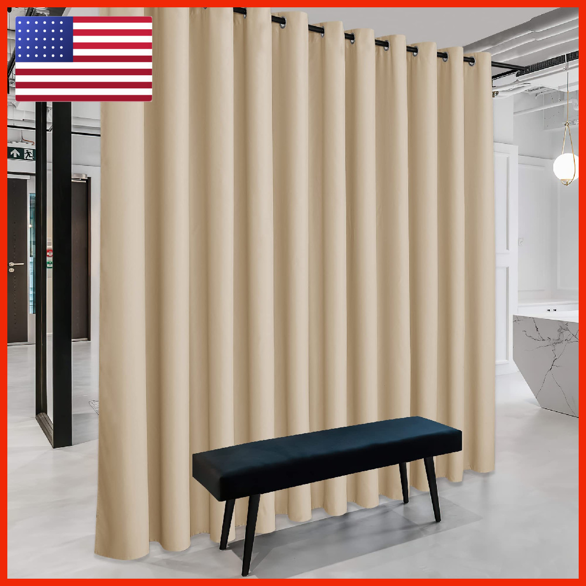 Ryb Home Room – Blackout Privacy Blackout Room Separator For
