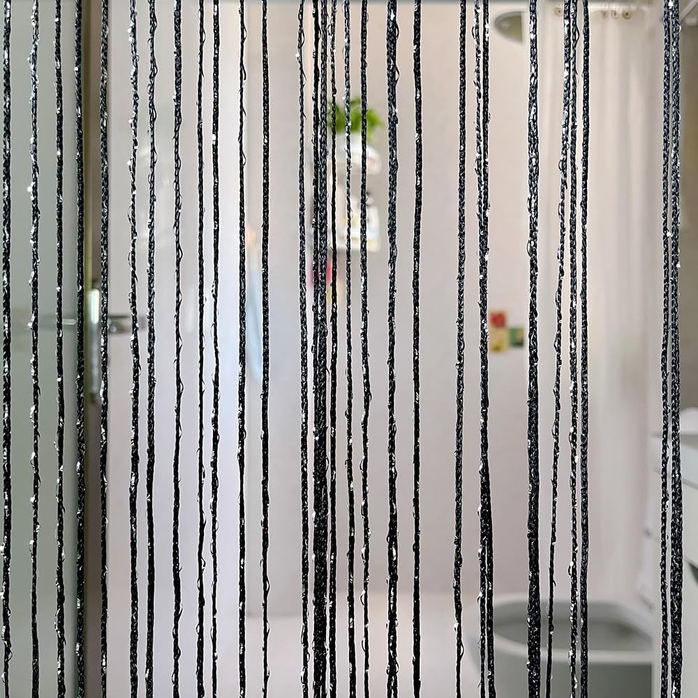 Home Decor Sequin Curtain for Doorway,Door String Curtains, 39×79 inch Hangin…