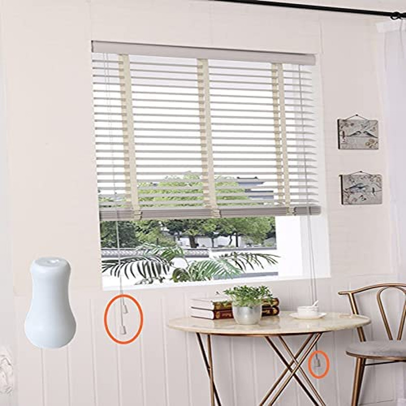 20pcs White Plastic Cord Tassel Window Blind Cord Knobs Drops Pull End for Roman