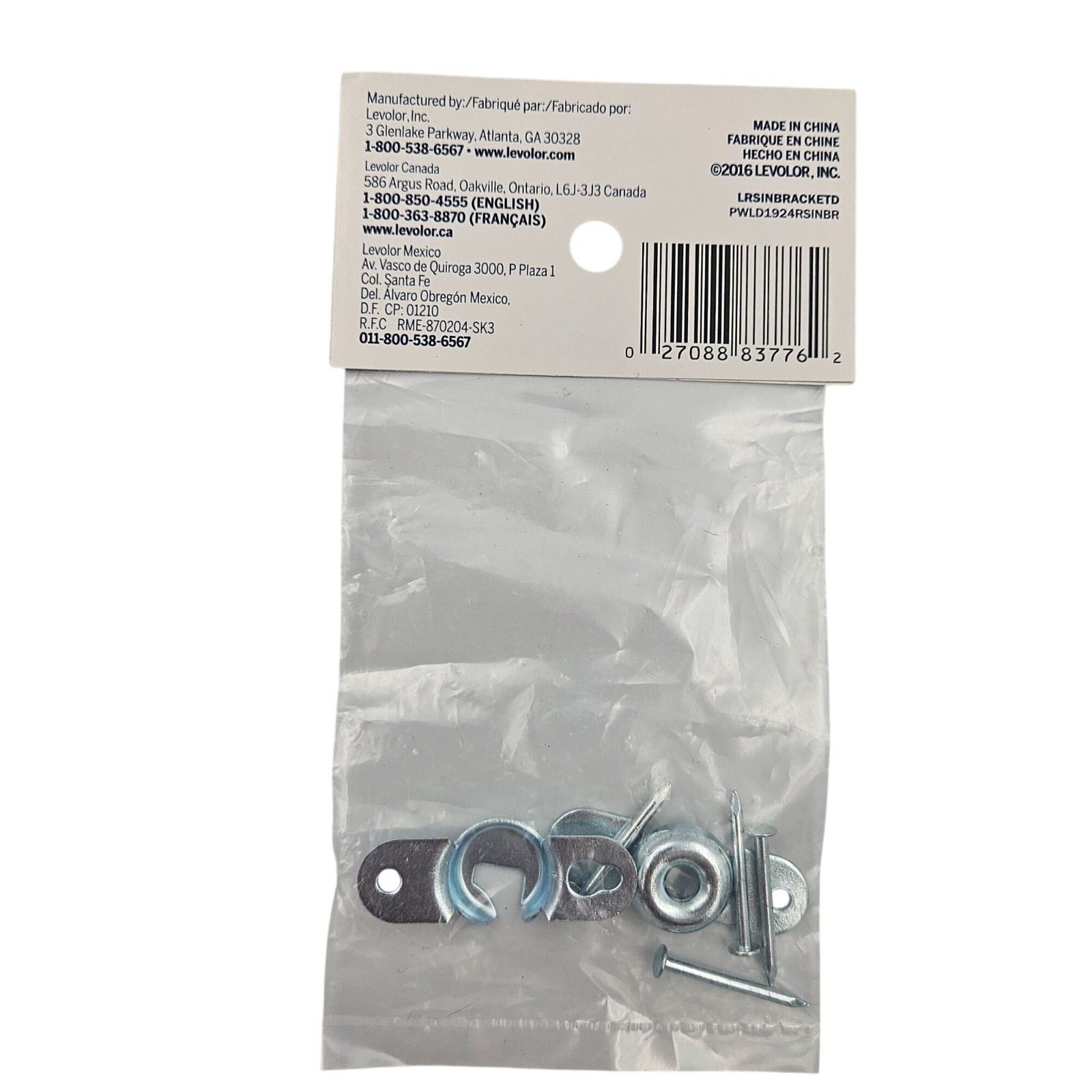 Bali Roller Shade Hem Grips & Levolor Inside Mount Shade Brackets Set Of 6