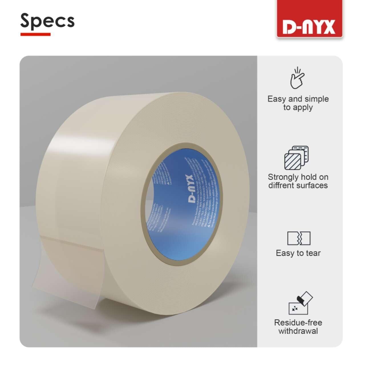 2”x30 FT. Interior/Exterior Clear Plastic Weather Seal Tape Cold For Low Temper