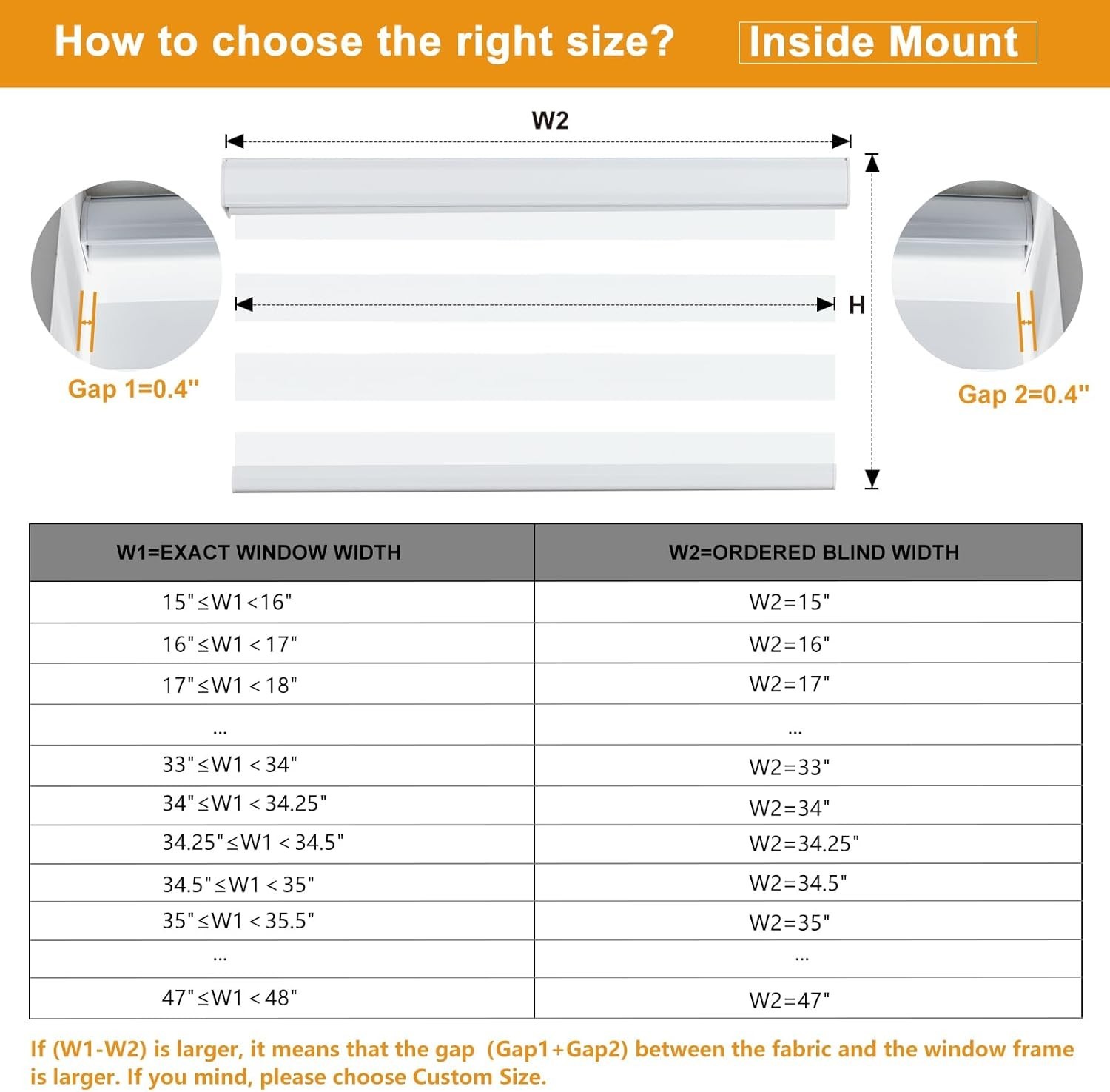 Persilux Cordless Zebra Blinds White 18×72 Light Filtering Roller Shade
