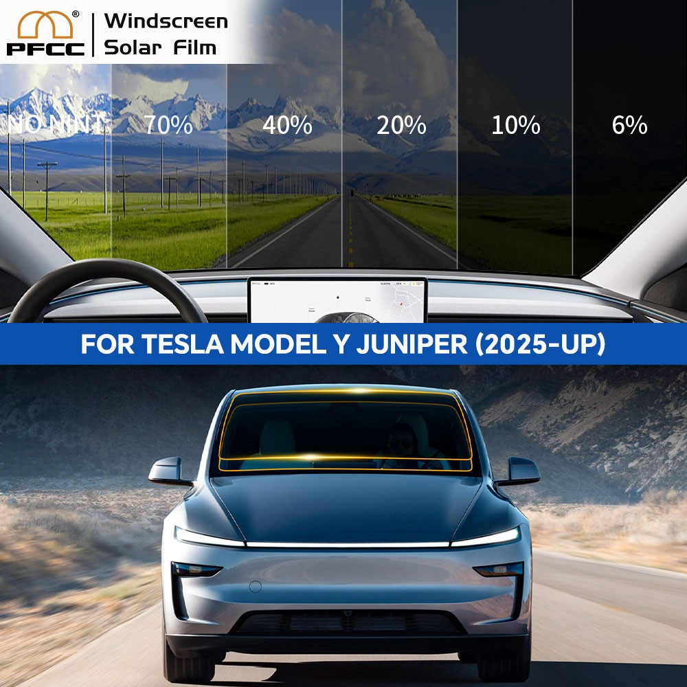 For Premium Ceramic PreCut Window Tint Film Tesla Model Y Juniper 2025 5%-70%VLT