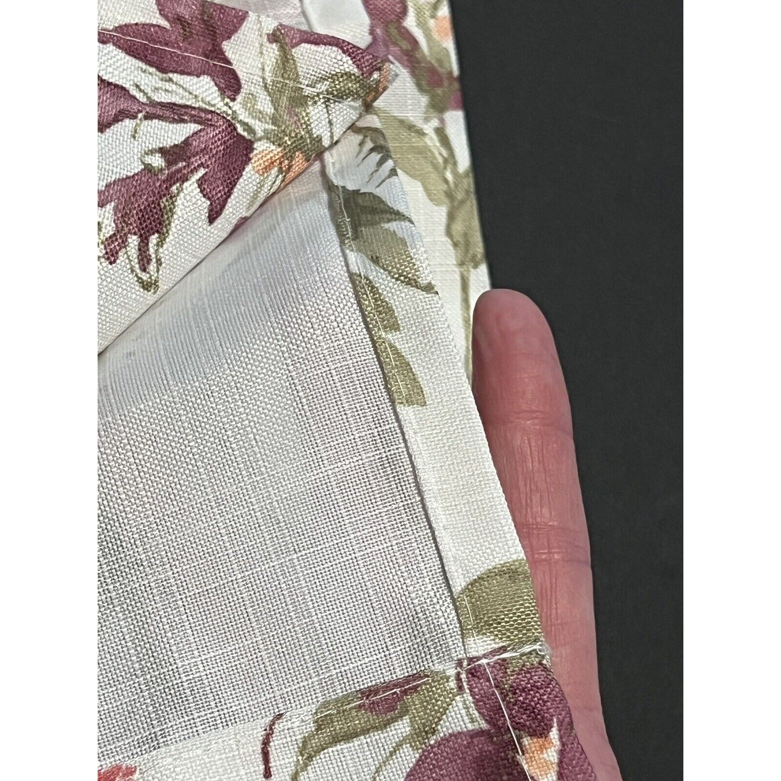 LAURA ASHLEY Wild Meadow Floral Window Curtains 2 Panels 38×96” Orange Blue Pink