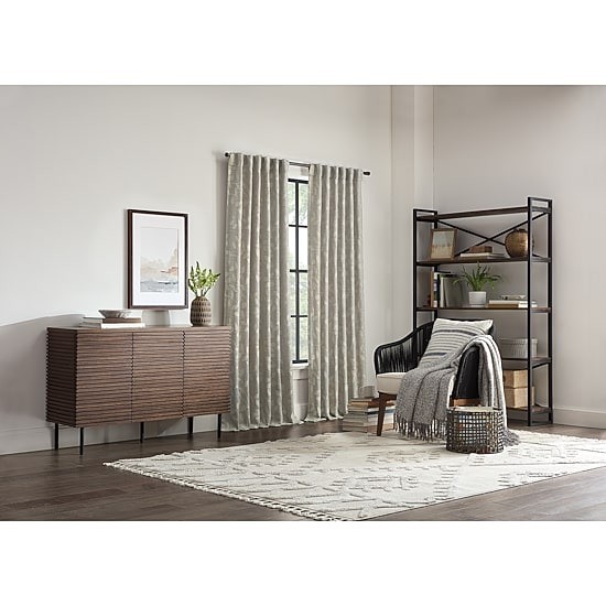 Linden Street Gwen Leaf Curtain Panel 50×84 Light Filtering Rod Pocket Back Tab