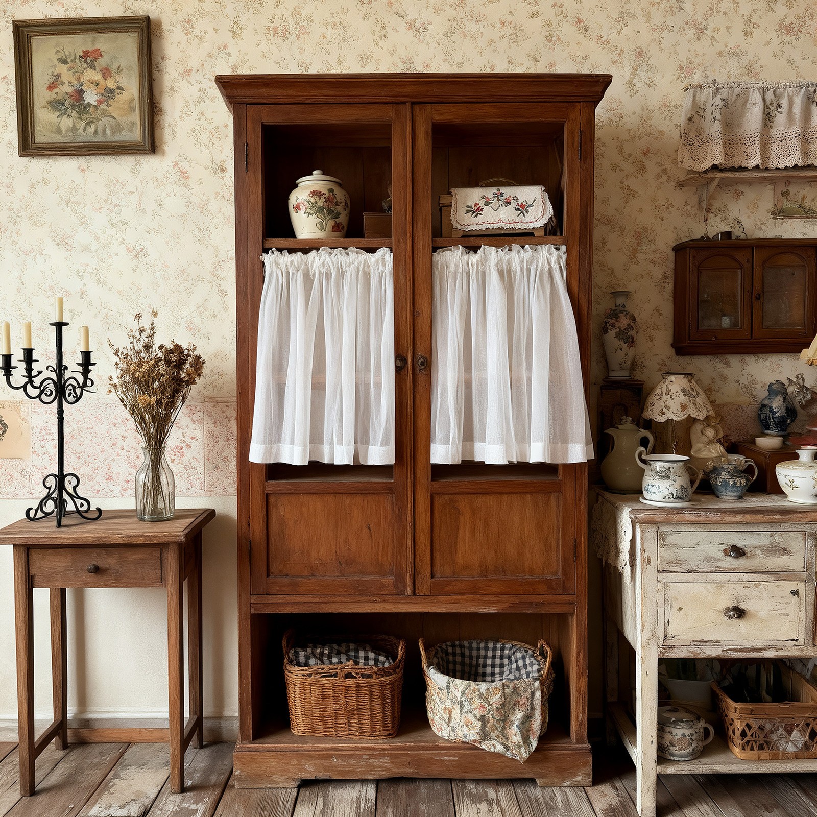 Kitchen Small Window Valance Half Curtain Cabinet Door Living Room Drape Decor