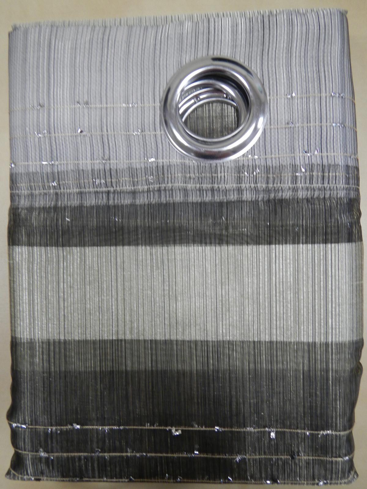 Two 60” Wide by 84” Long 100% polyester Grommet panels – Beige & Black Colors