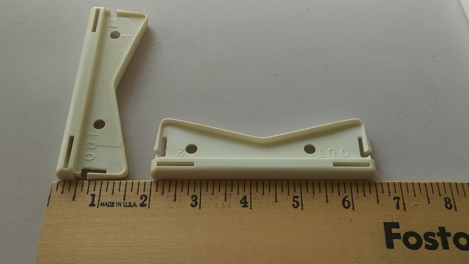 Vintage Kirsch Continental I outer rod end caps 6603-D3. (4 end caps). 507