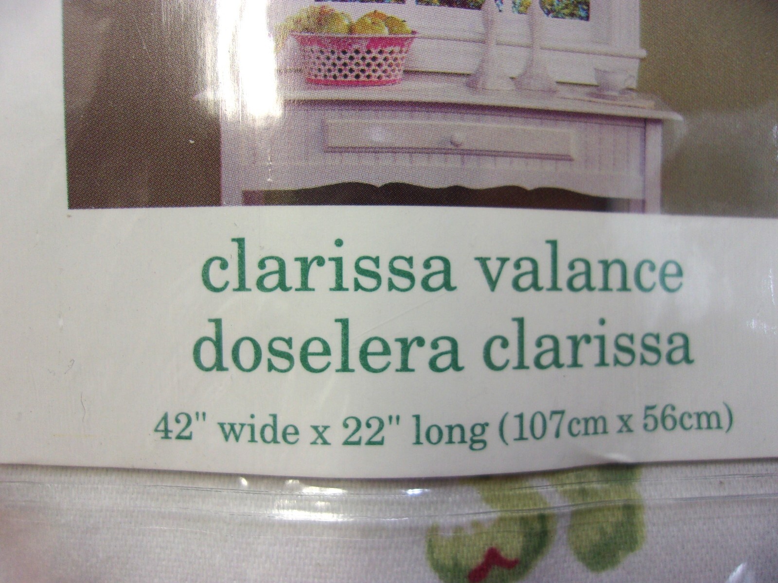 Waverly Home Classics Valance “Clarissa Valance” 42 x 21 x 6 in, New in Package