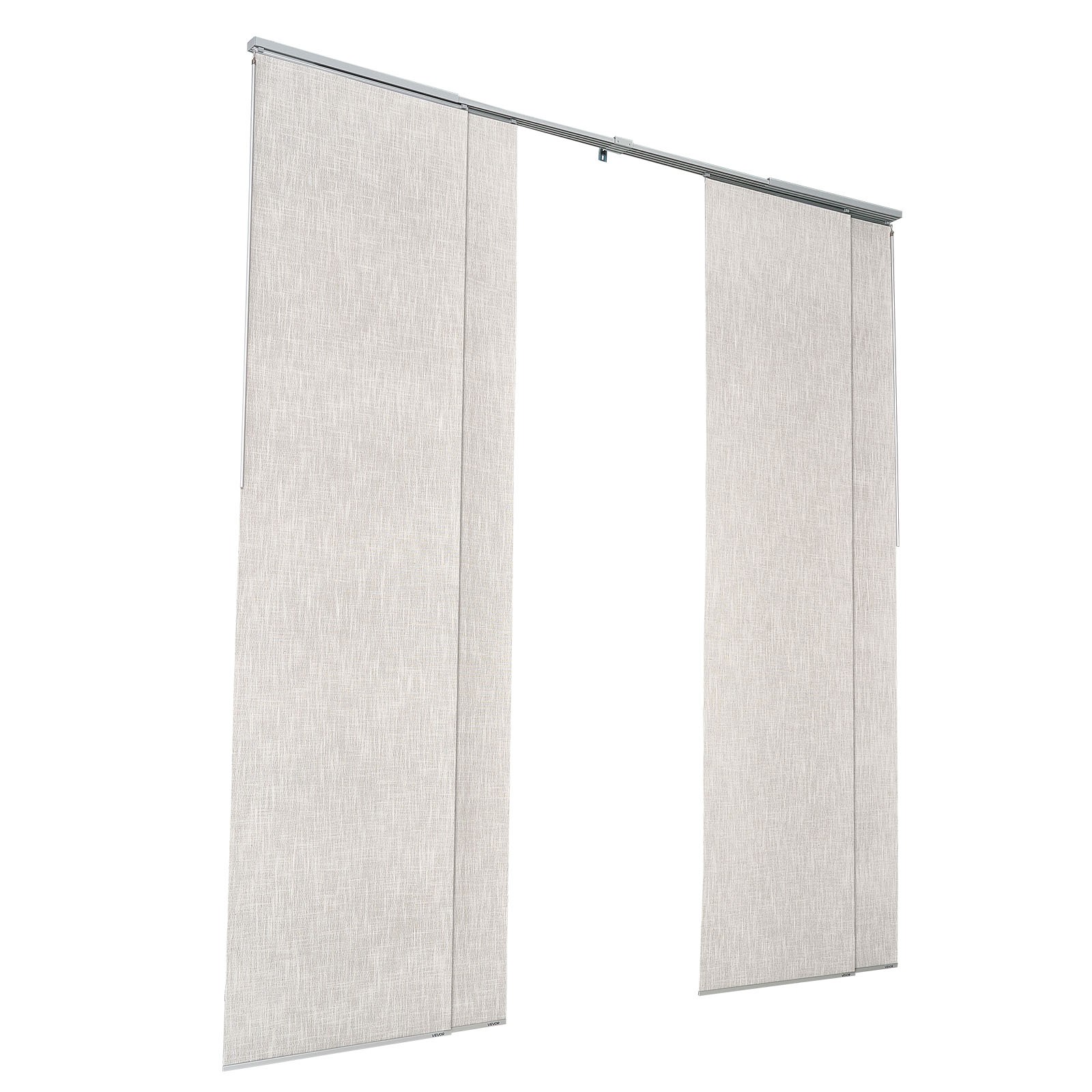 VEVOR Panel Track Blinds Extendable Track from 45.8 in to 86 in W Trimmable