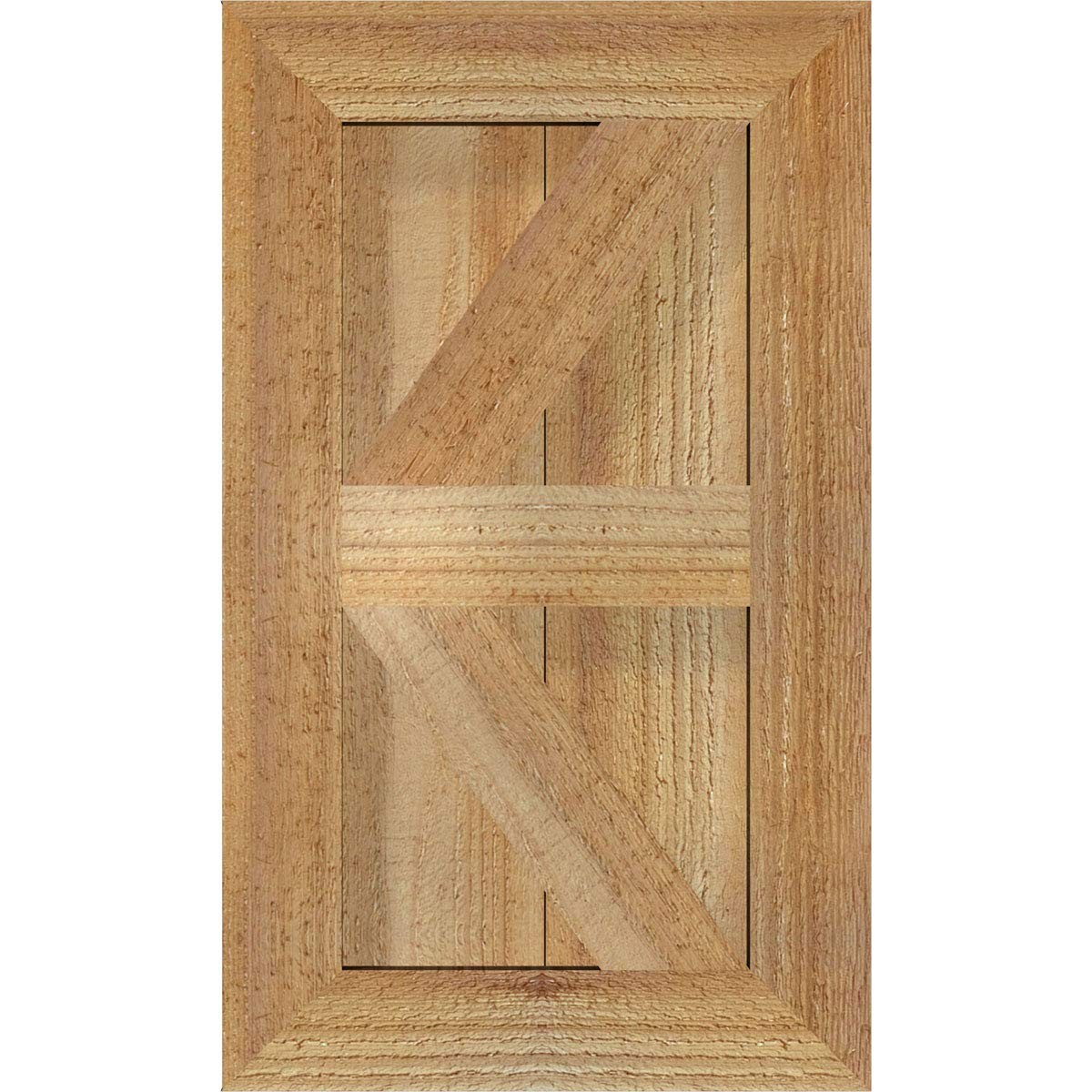 Ekena Millwork RBF06Z11X018RWR TimberCraft Two 5 3/8 Boards Framed Board-n-Batte