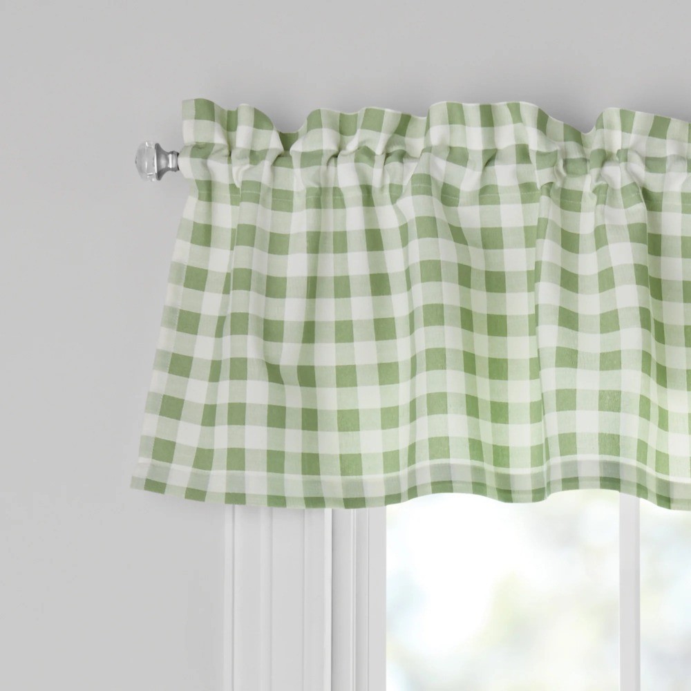 Sprigs 3 Piece Tier Set, Sage, Recycled Polyester BCI Cotton, 60″W x 14″L