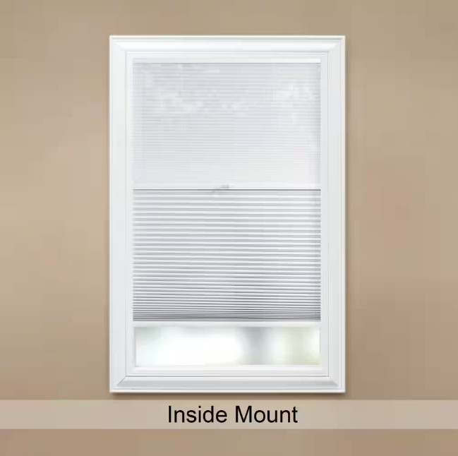 Cordless Cellular Shade Whisper White Day and Night 27 in W x 72 in L