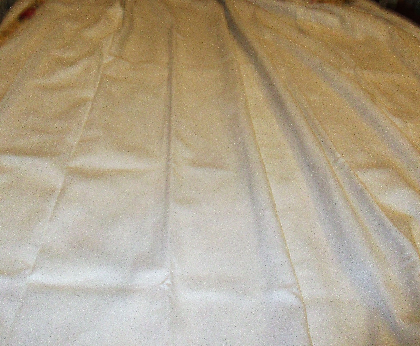Drapery Pleated Custom/Floral/ Yellow Damask/ Fabric Lined Blackout 50w x 86long