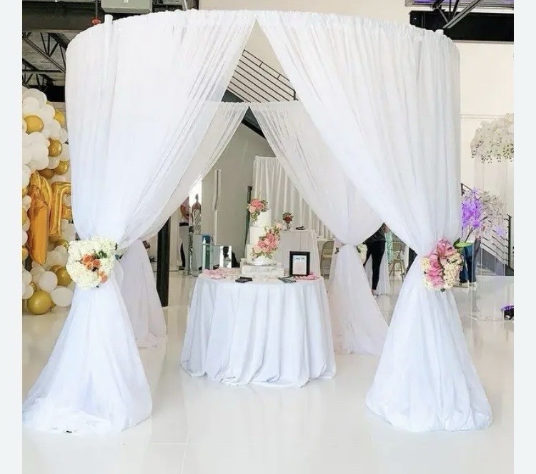 IKEA Curtains, LILL Sheer Net White Panels 110×98″ Create A Canopy 8 Pair