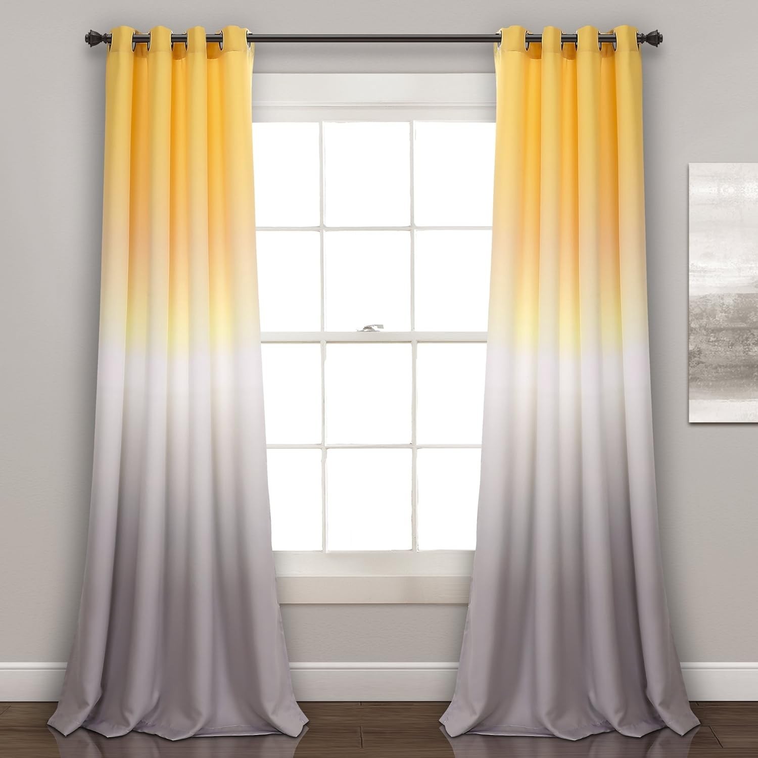 Ombre Fiesta Curtains Light Filtering Window Panel Set 52″ W x 84″ L