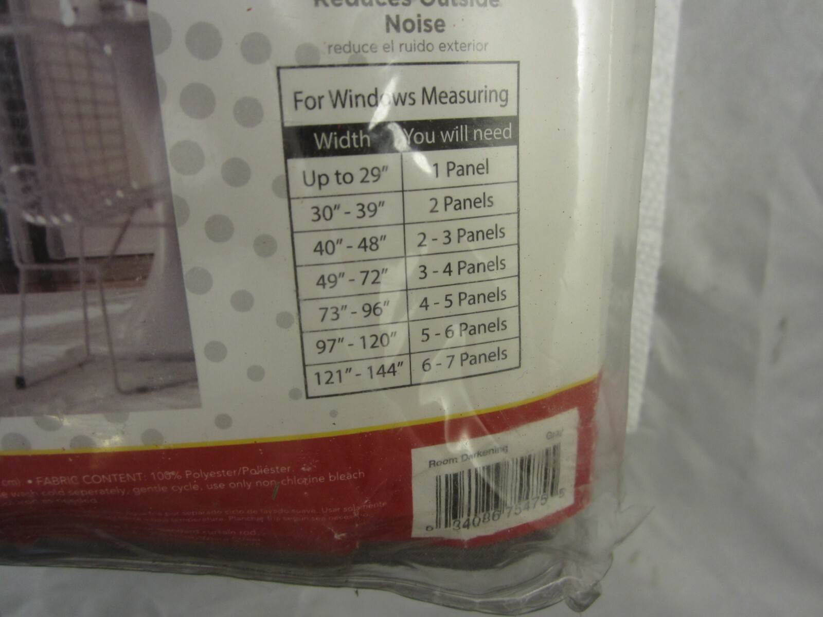 Solaris Room Darkening Polyester Curtain Panel 54 x 95 Inches.