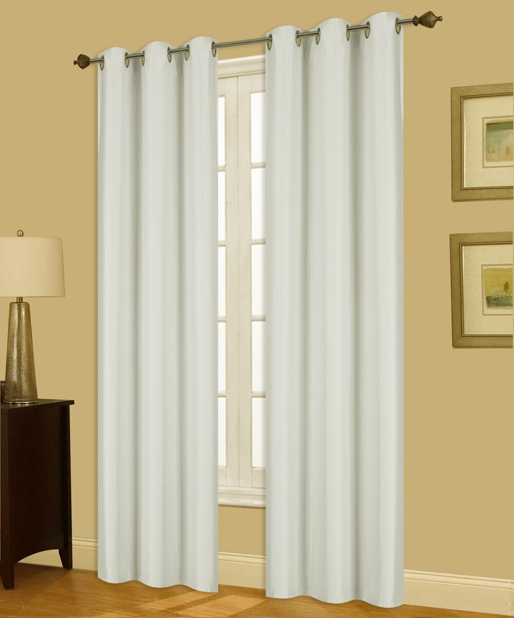 1PC GROMMET PANEL ABSOLUTE ROOM DARKENING 100% BLACKOUT WINDOW CURTAIN IVORY