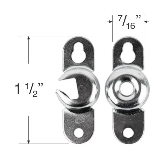 Levolor 43244 Window Frame Roller Shade Mount Brackets SOLD INDIVIDUALLY