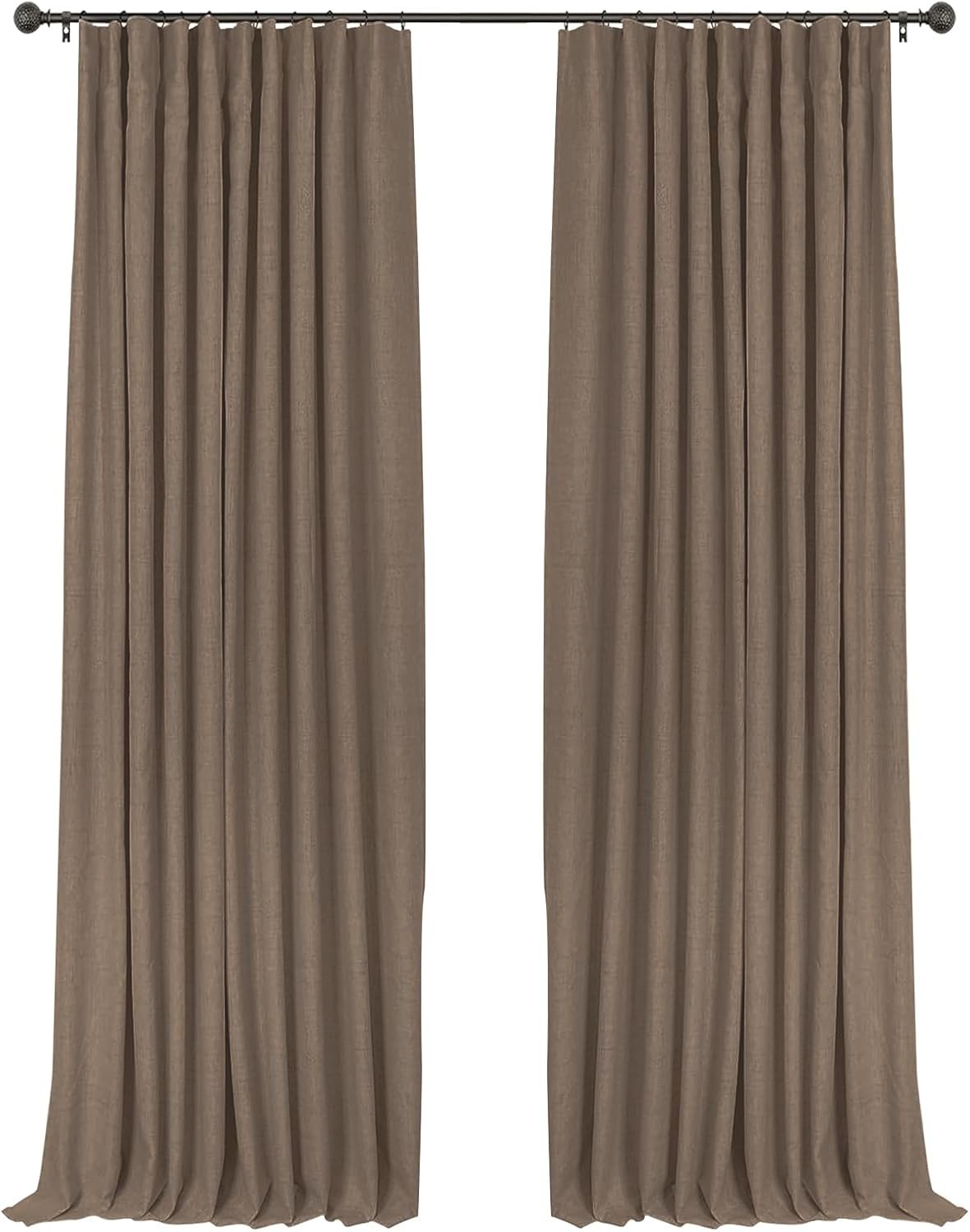 100% Blackout Curtains Thermal Insulated Drapes for Bedroom Living Room