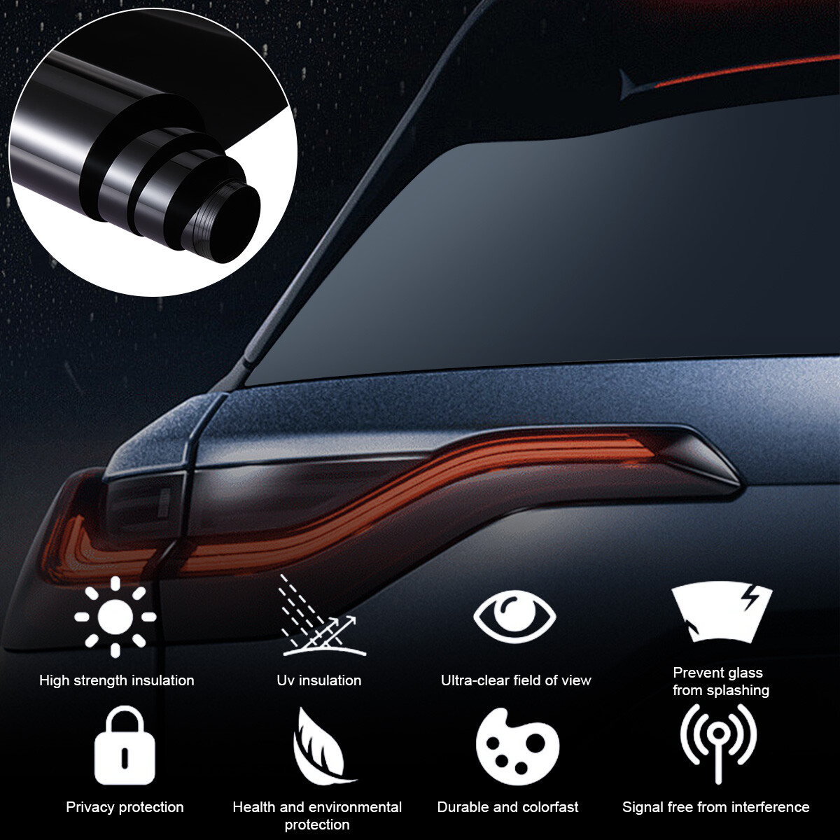 5%-35% VLT Uncut Roll Window Tint Film 20″ x 20ft /10ft Car Home Office Glass