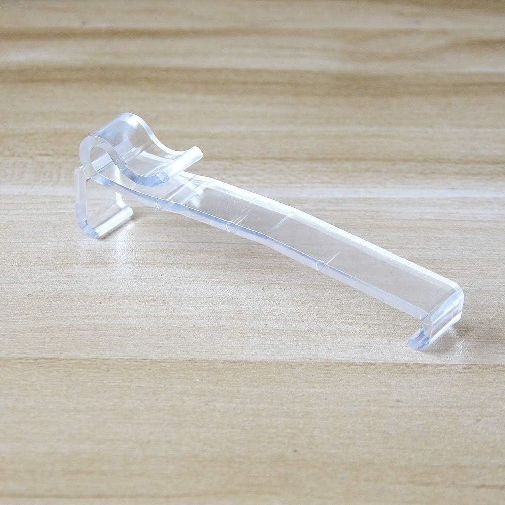 Valance Clips 6Pcs 3-1/4” Window Blinds Hidden Clip Clear Plastic for Horizonta