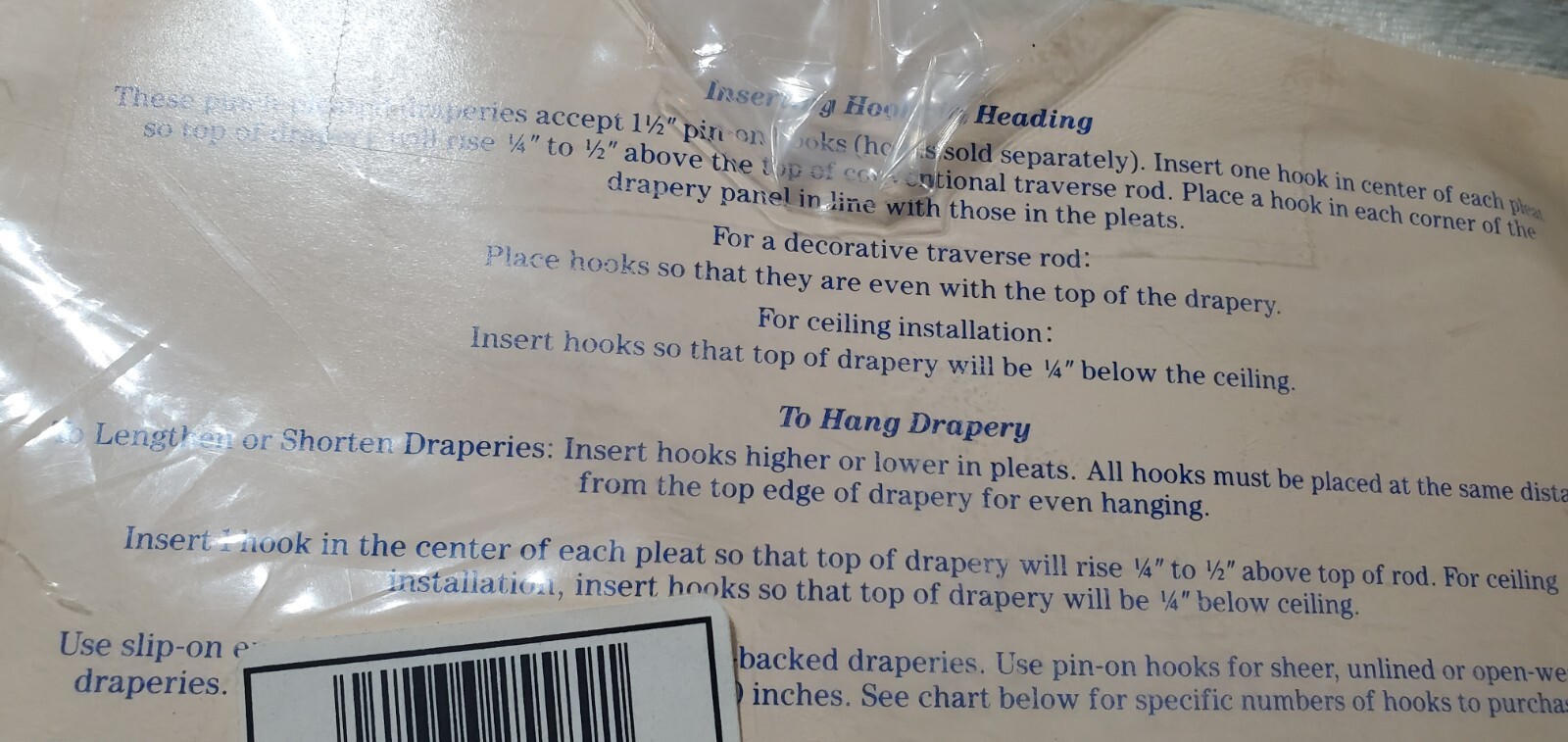 Burlington Ready Made Draperies Pinch Pleated 50″w X 45″L One Pair Foam Backing