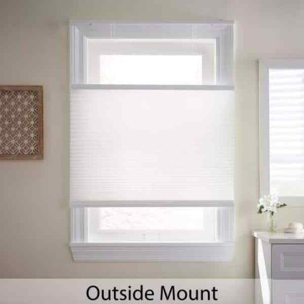 Home Decorators Snow Drift 35 in. W x 48 in. L Cordless Light Filtering Shades