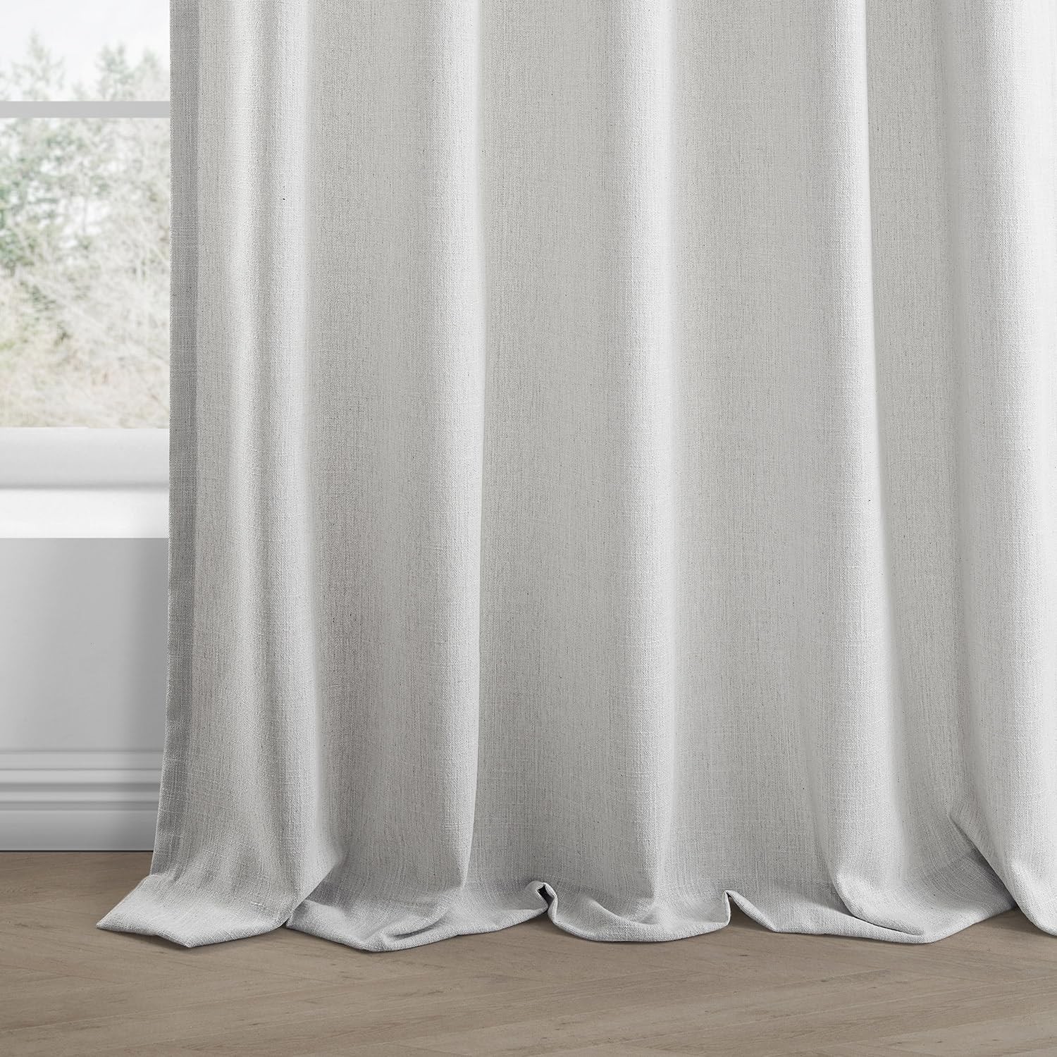 Hpd Half Drapes Hpd Half Drapes Basic Faux Linen Curtains – 108 Inch Long Pair