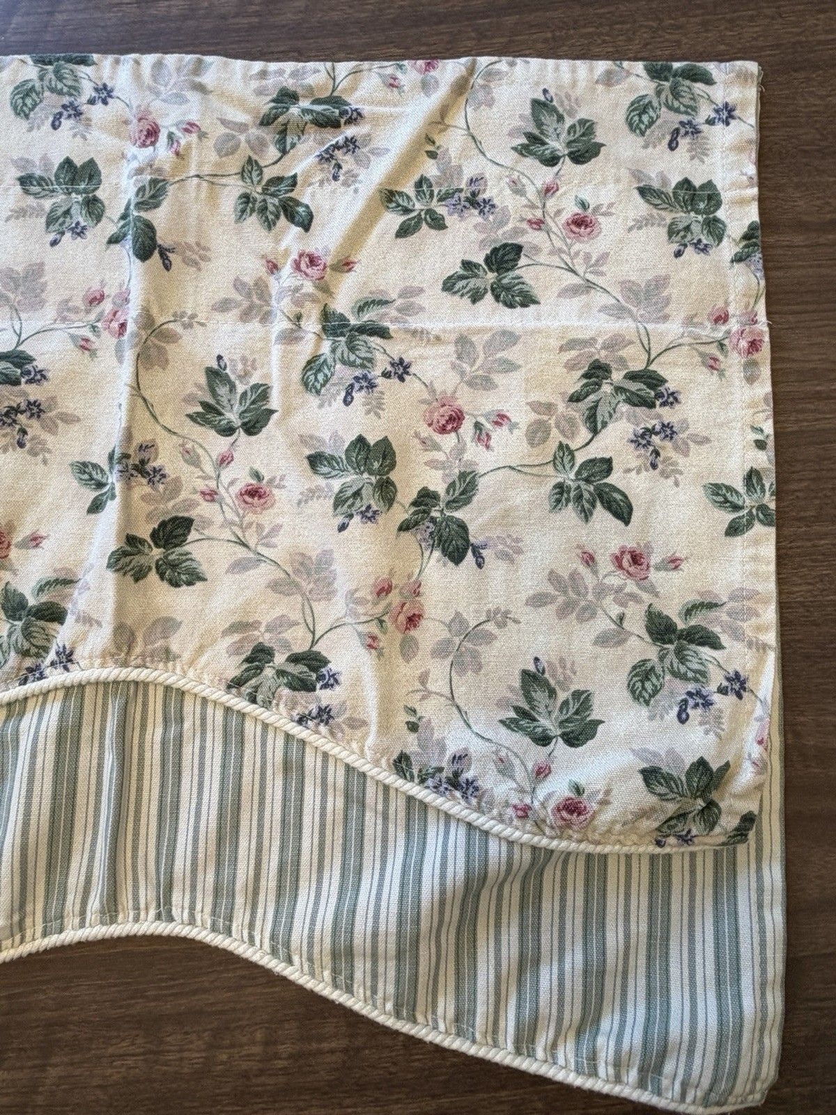 Floral And Stripe Valence 19×50” Cottagecore Farmhouse Vtg – 4 Available