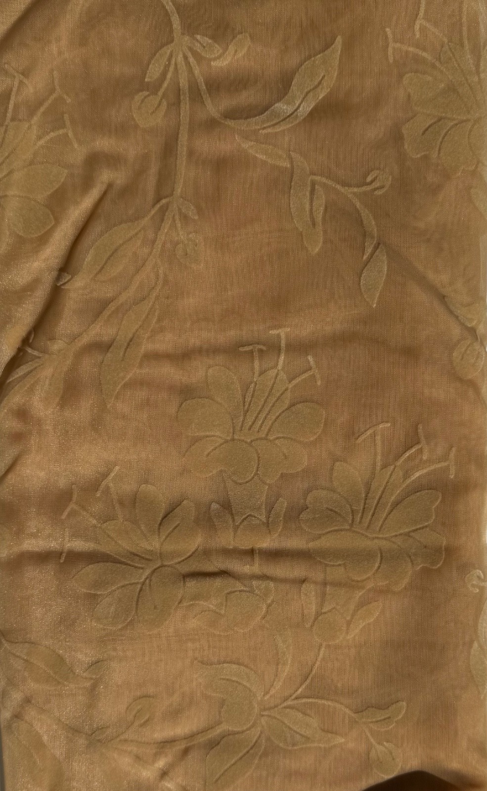 Mervyns Cassie 84″ Textured Floral Sheer Curtain Panel Morning Glory Shabby Chic