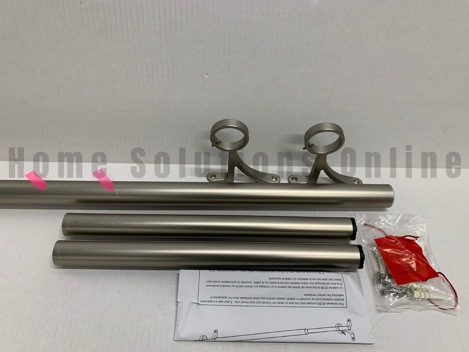 Pottery Barn Standard Curtain Rod Wall Bracket Pewter 1.25″ 28-48 #R5012 READ