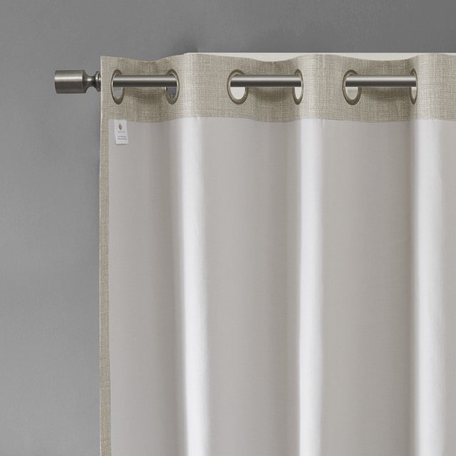 SunSmart Maya 50″ x 54″ Printed Heathered Blackout Window Panel Taupe