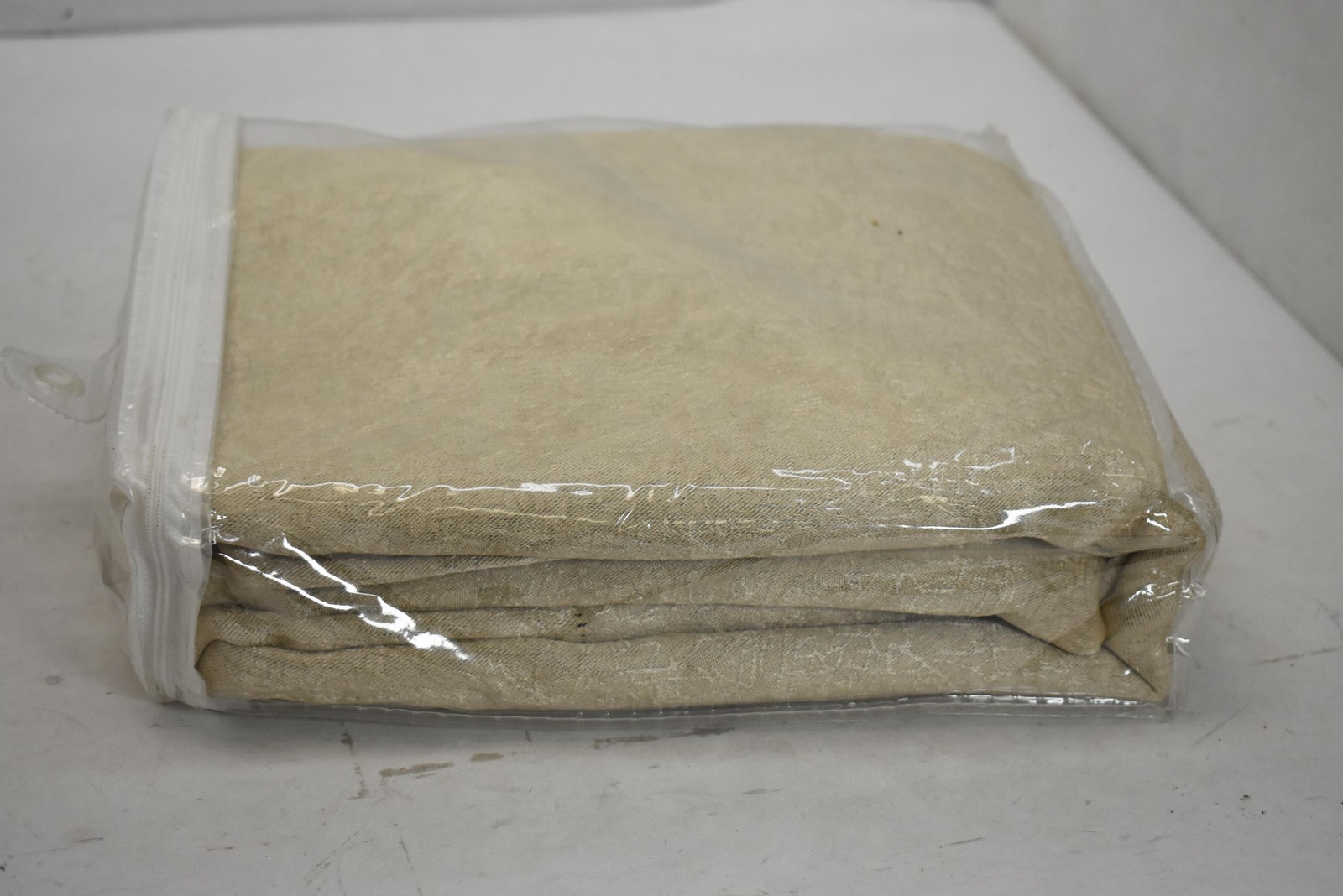 Superior Senna Premium Curtains 2 Blackout Grommet Panels 52×84 Beige Embossed
