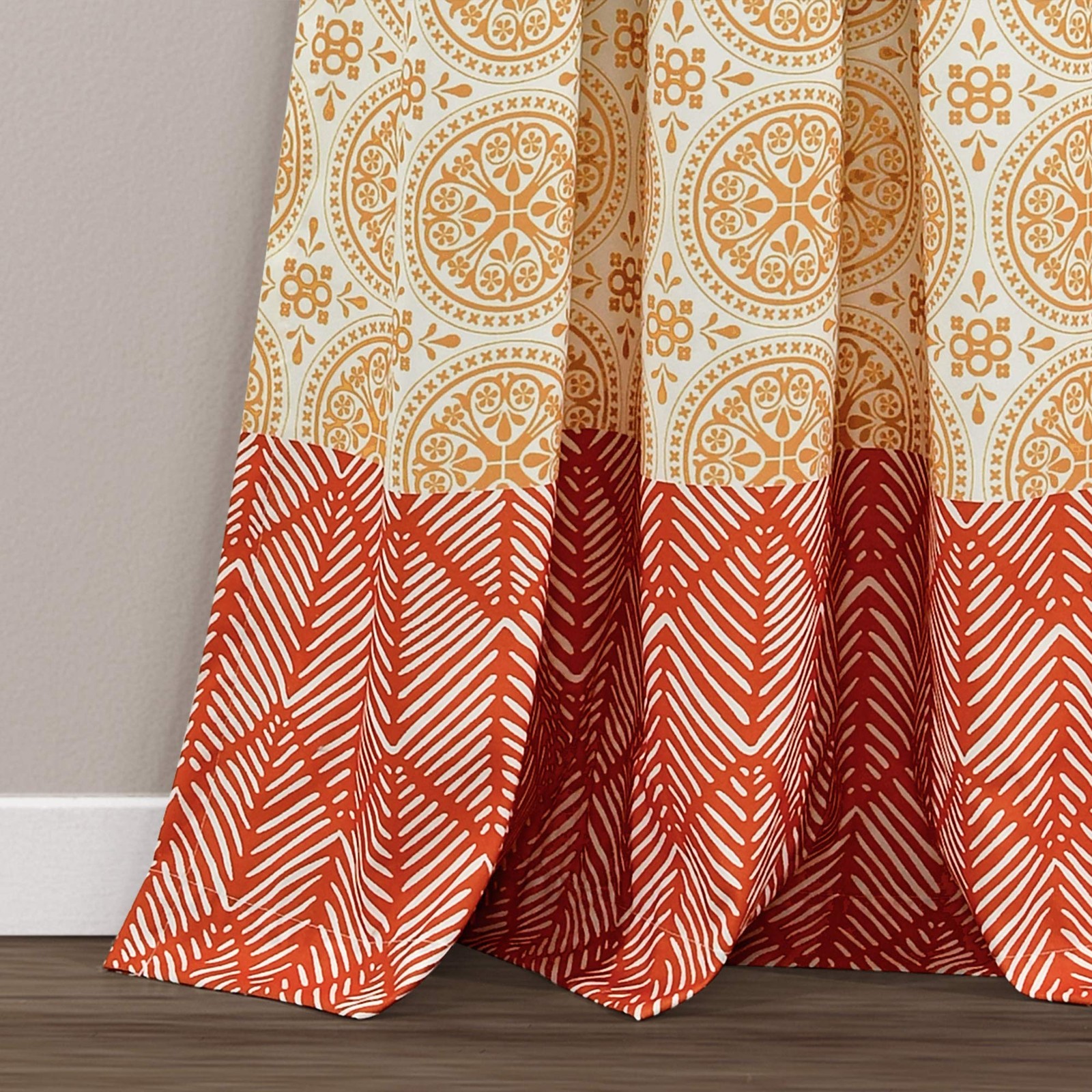 Lush Decor Bohemian Stripe Window Curtain Panels Pair 52 W X 108 L –