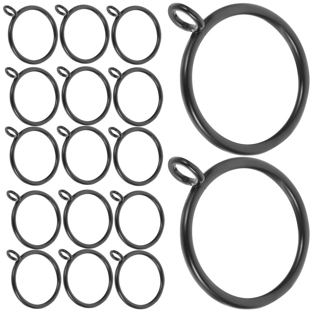 40 Pcs Curtain Fixing Ring Drapery Rings with Eyelets Rod for Drapes