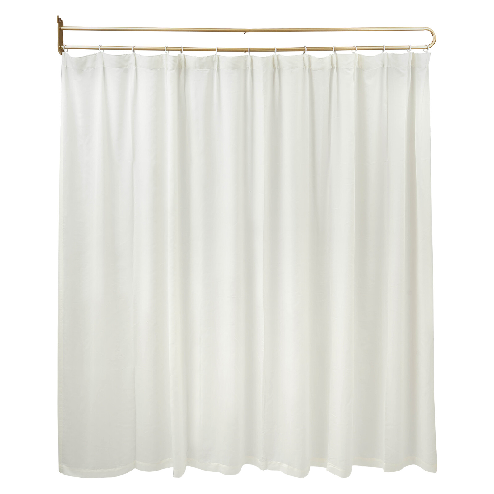 200cm Curtain Rod U-shaped Long Rod W/gauze Curtain Privacy Partition Protection