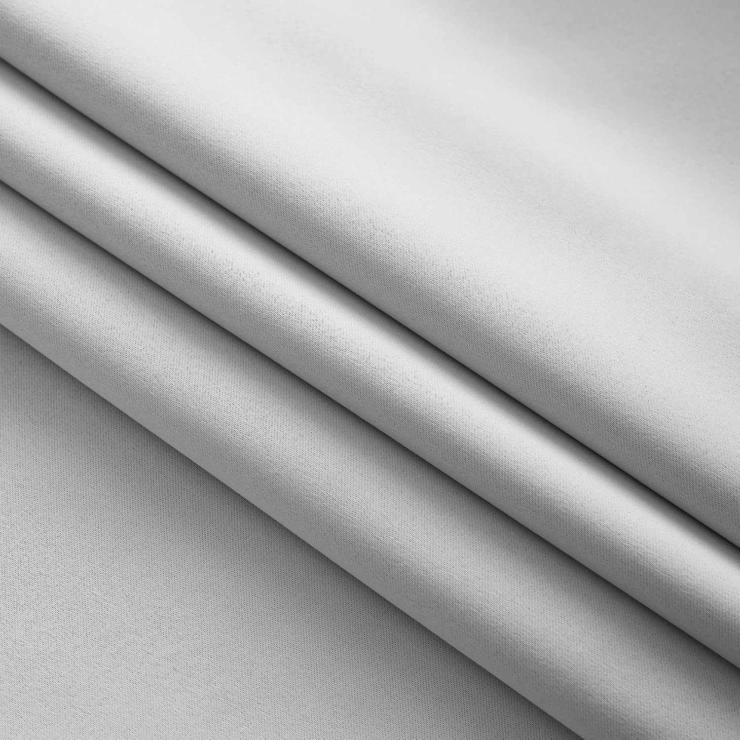 Sanceor 11ft Length Pale Gray Extra Long Blackout Curtain,Custom Made,Fancy High
