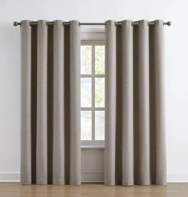 100% Blackout Panel Pair by Piper 52”x84” Magnetic Closure| 2 Pack Brown
