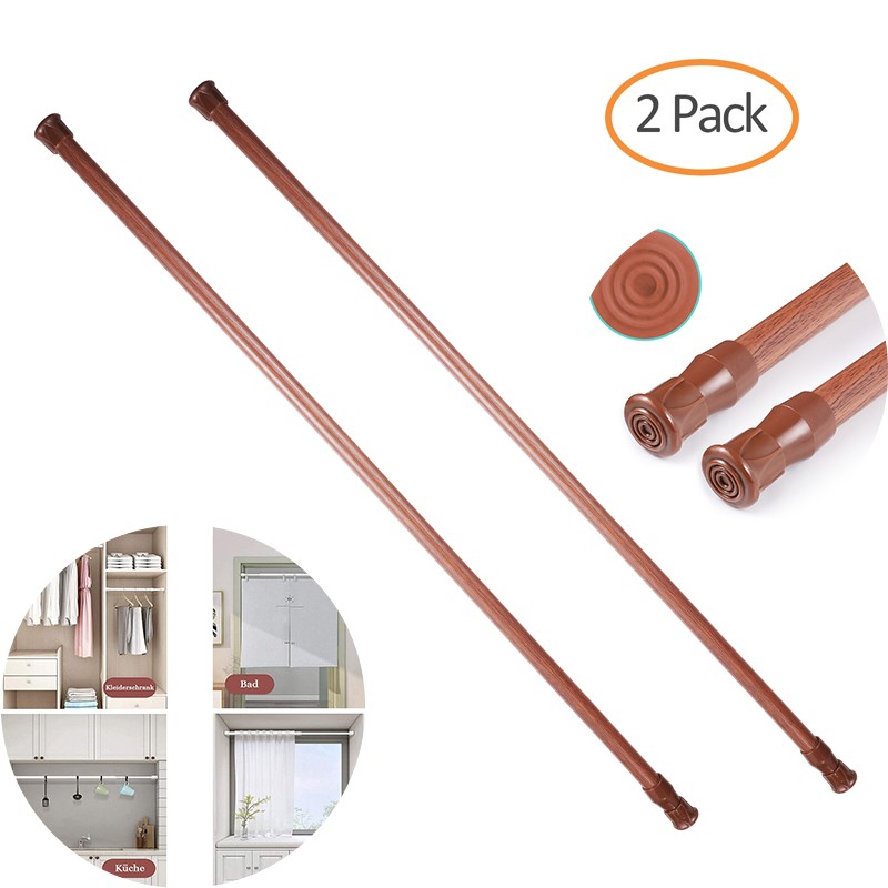 Telescopic Rods 23-44″ Heavy-Duty Steel Tension Curtain Rod Pole for Window Door
