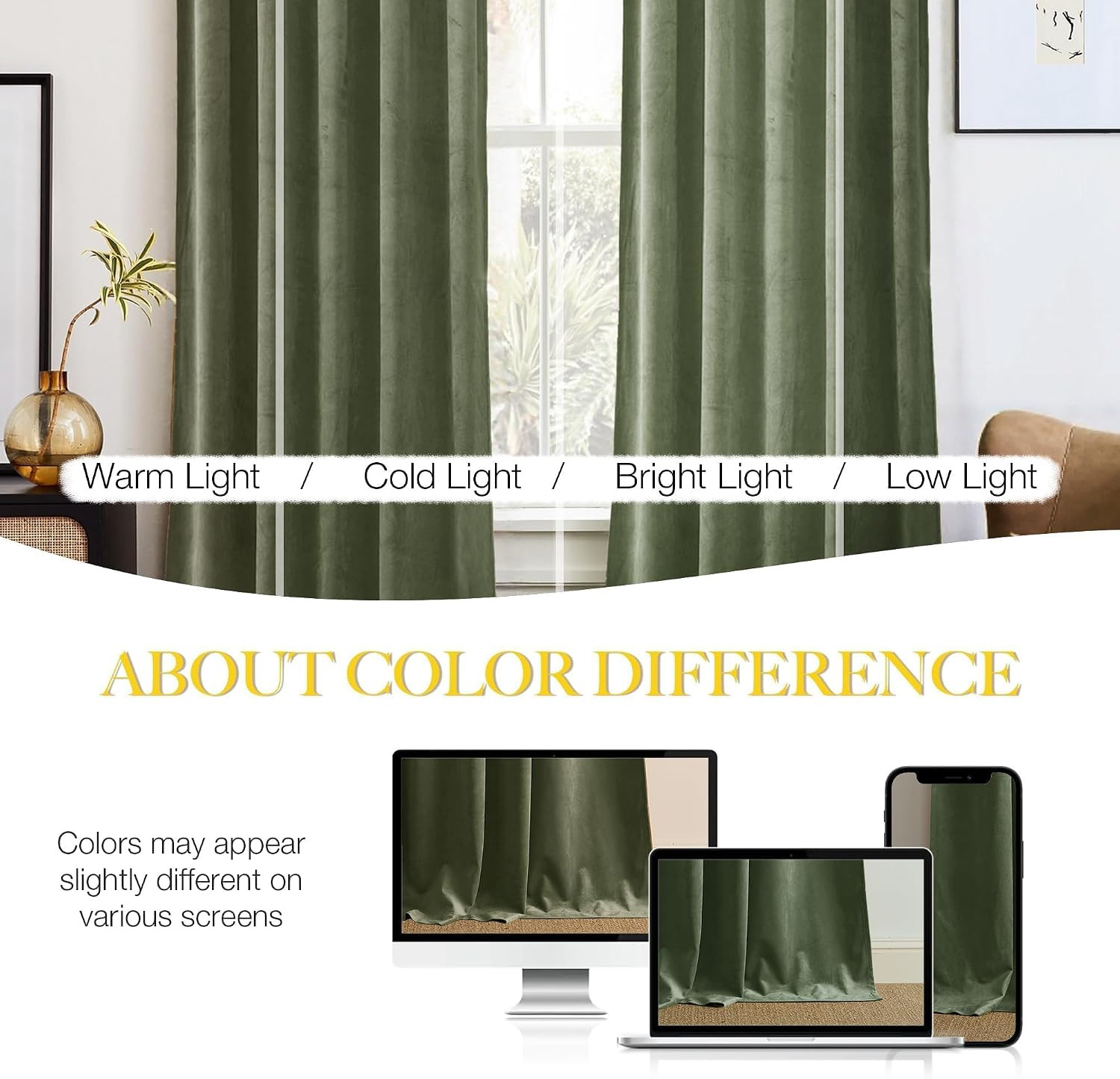 Sage Green Velvet Backdrop Curtains 144 Inches Long 2 Panels, Wall Curtains, Ele